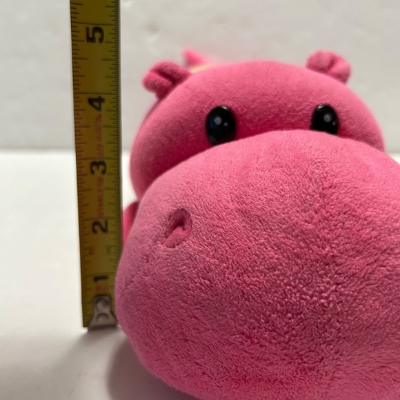Stuffed Plush Toy Pillow Doll Hippo 16" Kids Girls Boys Animal Rainbow Multicolo - Picture 7 of 8